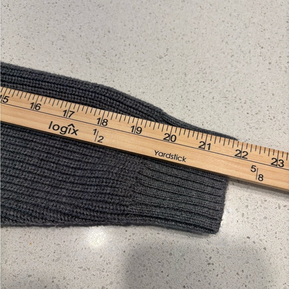 Athleta Gray Button-Up Chunky Cardigan, Size XXS - Picture 6 of 7